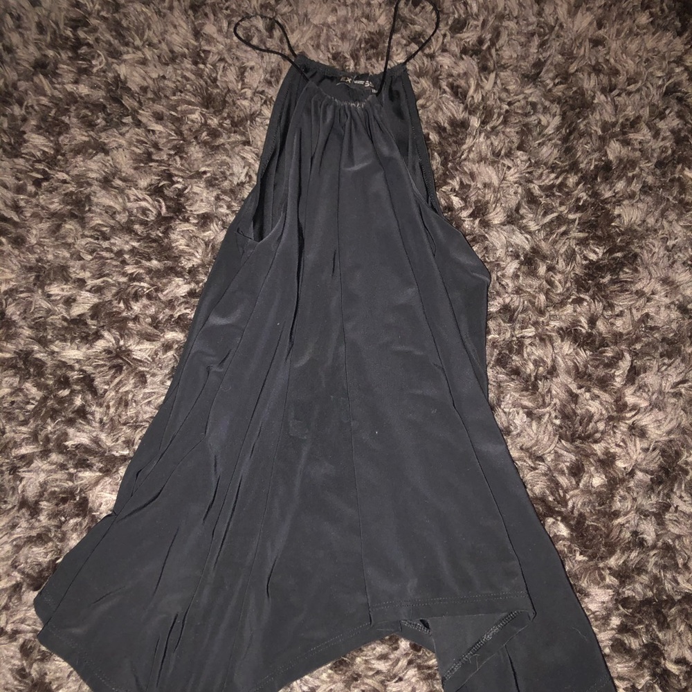 High neck flowy top
